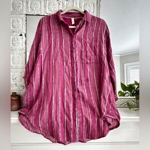 Oversized Pilcro Button-down